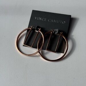 Vince Camuto Metallic Hoop Earrings